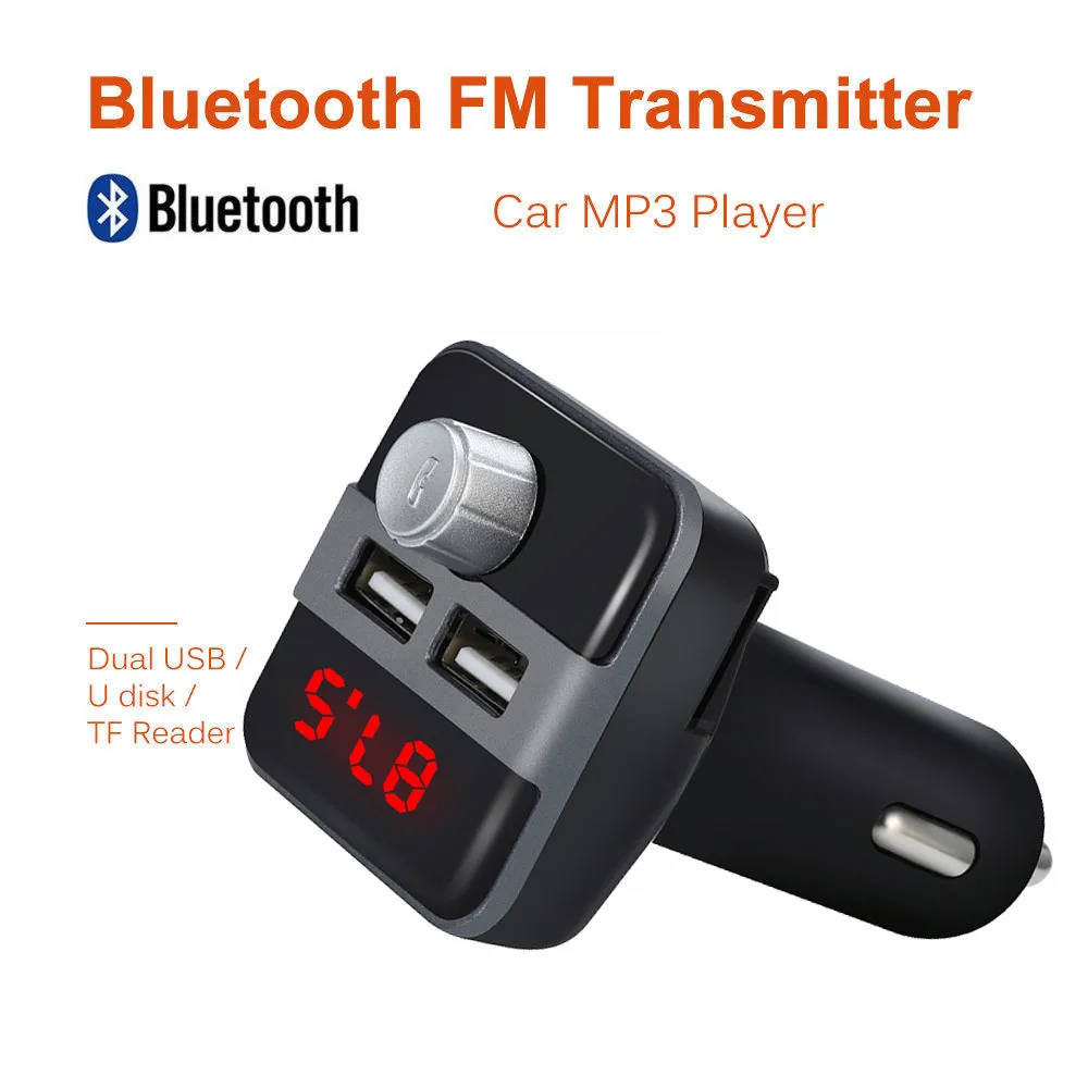 Беспроводной Bluetooth Автомобильный mp3 плеер fm-передатчик радио lcd 2 USB Hands Call Free 5,7