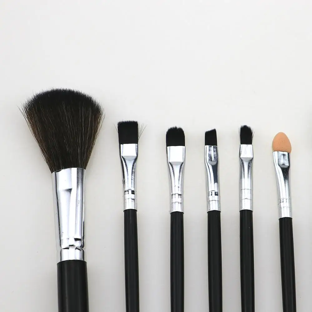 7Pcs Black Pro Full Set Women's Makeup Brushes High Quality Powder Eye shadow Eyelash Cheek Blush Brush Hot Cosmetic Tools | Красота и