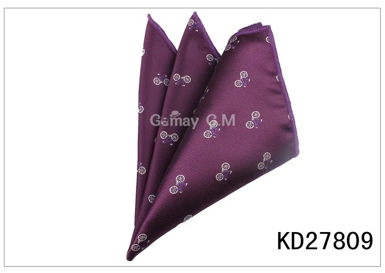 KD27809 Милые картонные карманные квадратные для мужчин бизнес полотенце для сундуков носовые платки с животными классический костюм мужской носовой платок - Цвет: KD27809