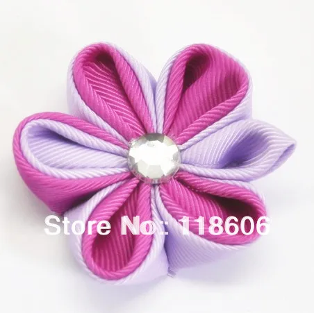 Горячая Распродажа 60 шт./лот (каждый стиль) Новый дизайн модный цветок Kanzashi