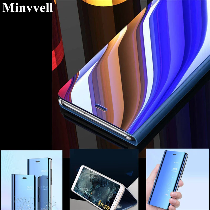 Умный зеркальный флип чехол для Xiaomi Redmi Note 6 Pro Max 3 Pocophone F1 защитный телефона Poco
