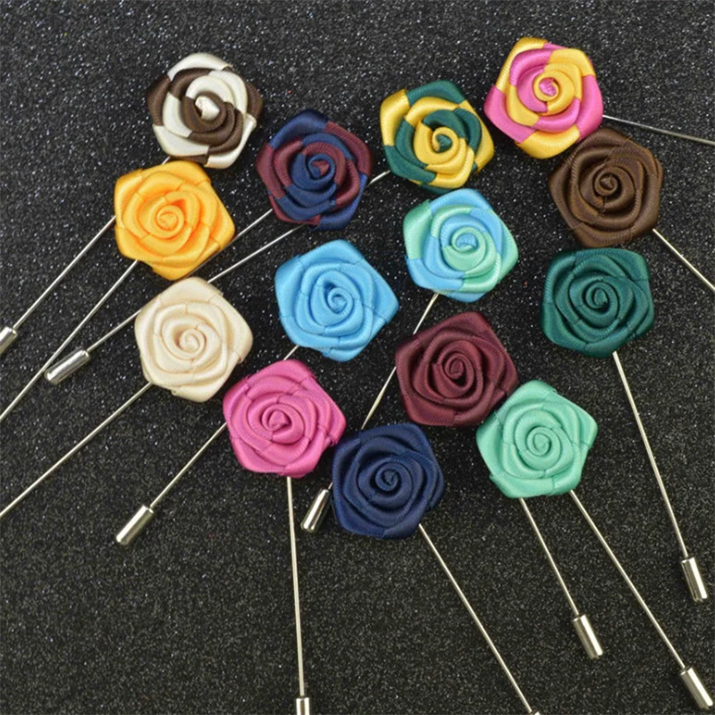 Мужская двухслойная брошь в виде цветка 14 цветов|flower lapel pins|flower lapelfashion pins |