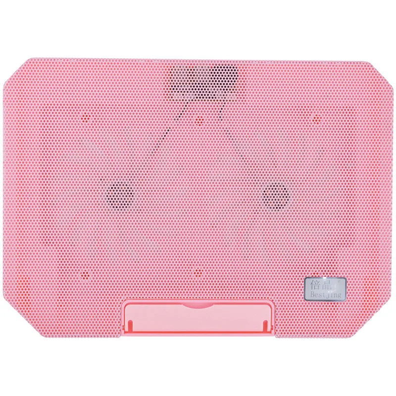 Bestjing Laptop Cooling Pad 11-15.6 inch Notebook Cooler Stand Steel Mesh Panel with 2USB Fans Type-c to USB Cable Drop Shipping |