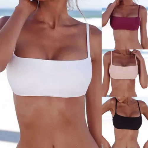 Summer Women Bandage Bikini Tops UnPadded Bra Swimwear Swimsuit Bathing Beachwear with 4 Colors | Спорт и развлечения