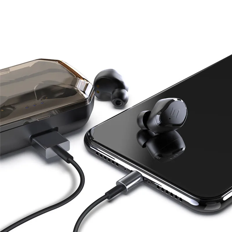 GeoFox беспроводные наушники Bluetooth в ухо стерео звук спортивные i7s tws для Samsung