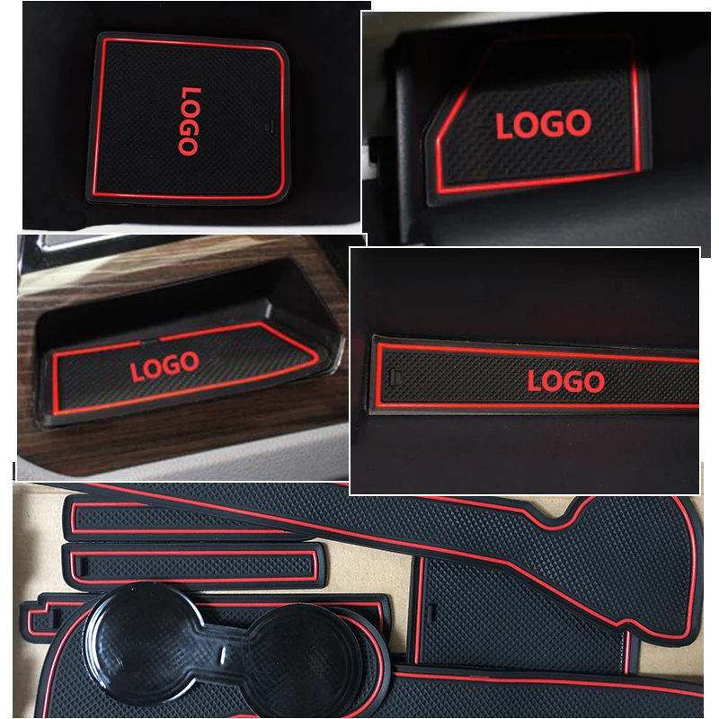 Противоскользящий коврик для ворот резиновые коврики чашек JEEP Wrangler JL 2018 2019 2020 Sport