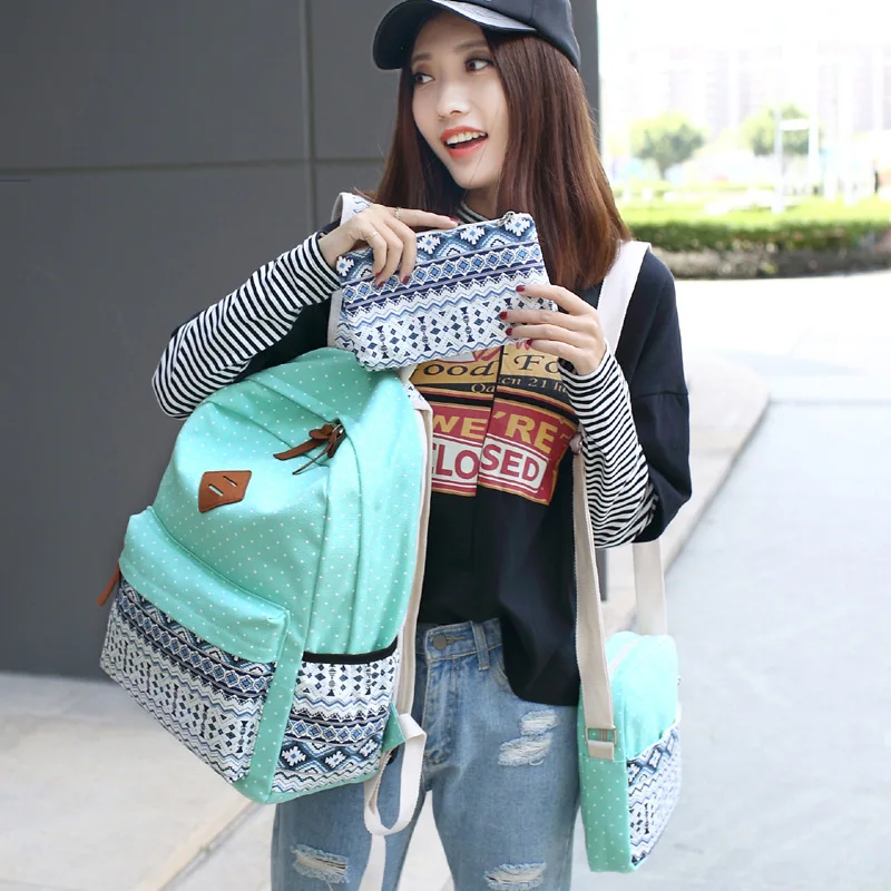 2019 Fashion Ethnic Style Women Backpack High Quality Canvas Backpacks For Ladies School Bags For Girls Mochila Feminina