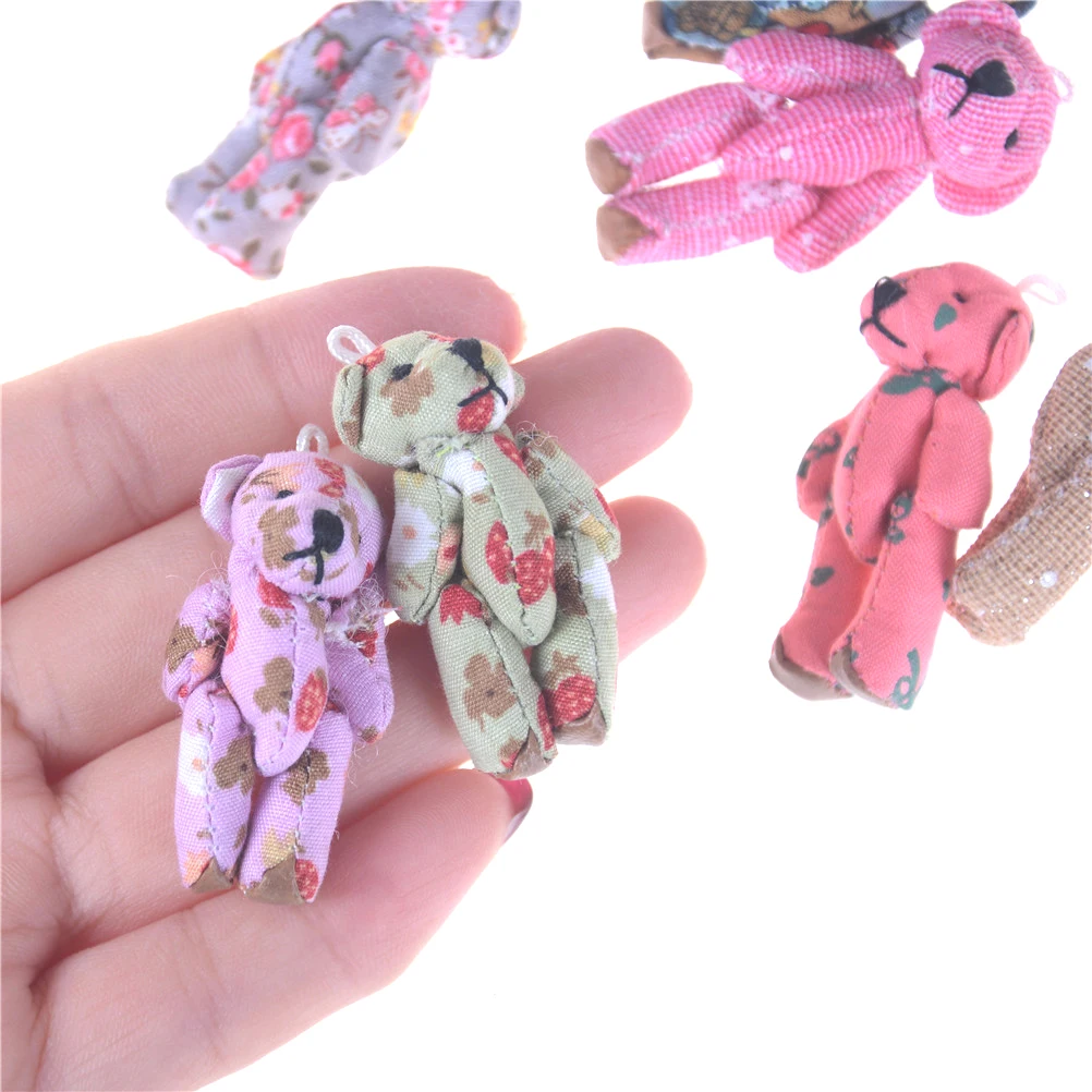 

5X Mini Joint Bear s Plush toys Wedding gifts Kids Cartoon toys Christmas gifts Couple Gifts
