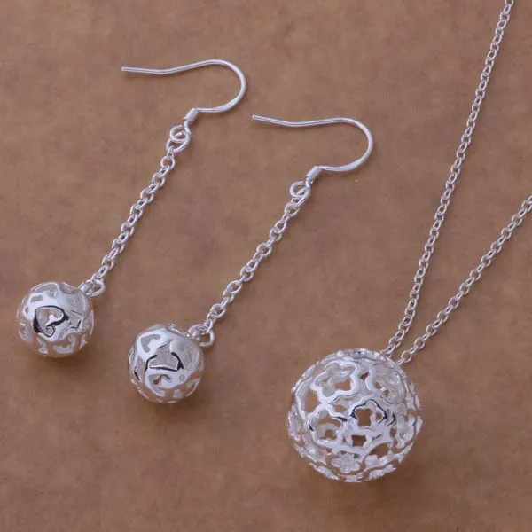 AS227 классические высококачественные ювелирные наборы серебряного цвета для