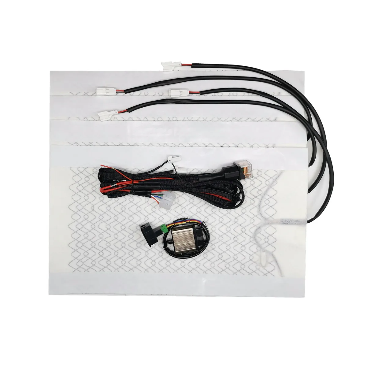 Electric Heaters car 12v universal carbon fiber pad kit+new illuminated switch for DIY 2 seat heated warm Automobiles Seat