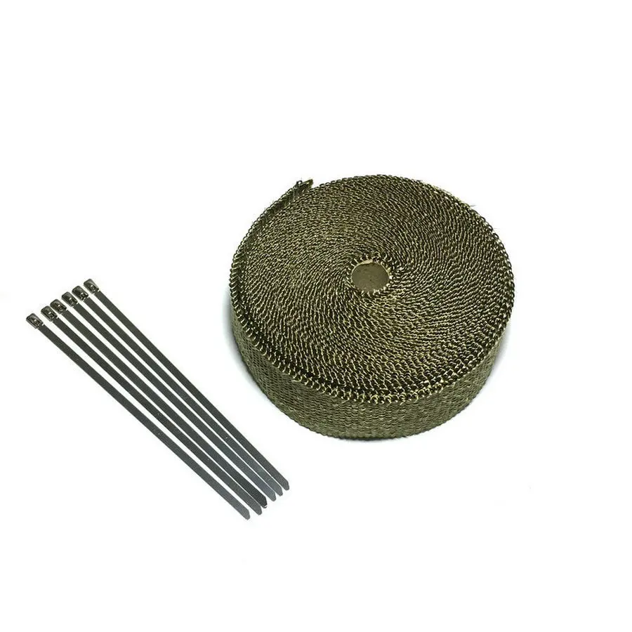 Светодиодная лента 5 м 15ft мотоцикл Выхлопная обертка Лента Автоматическая защита