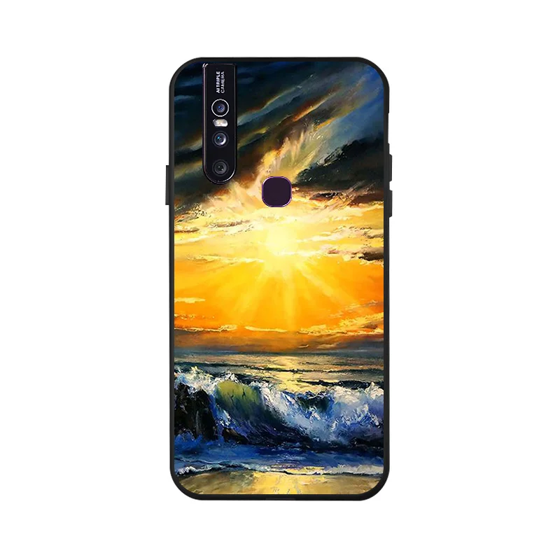 Ojeleye, модный черный силиконовый чехол для Vivo V15, чехол s, противоударный чехол для телефона Vivo V15 Pro iQOO X27 V11 Y91 Y81 Y81i, чехол - Цвет: X034