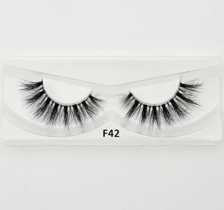 Visofree F42 Visofree норки ресницы ясно группа перекрещивающиеся ресницы прозрачная полоса Накладные ресницы ручной драматические Ресницы Верхних Ресниц F2 - Длина: Visofree F42