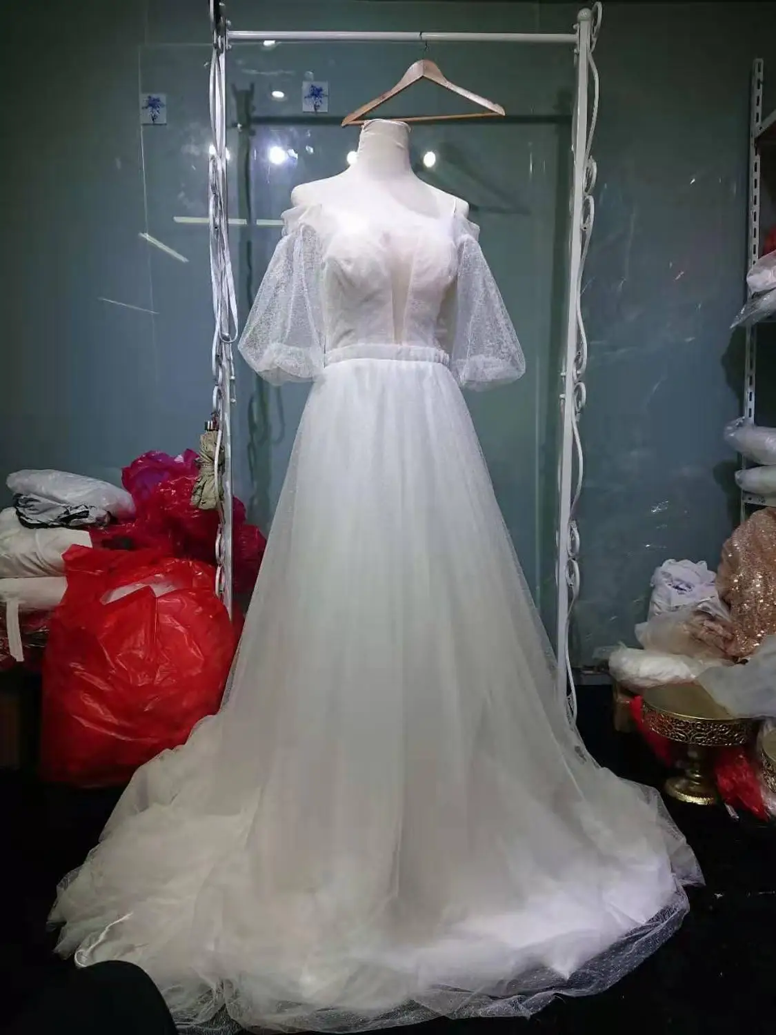 Vivian's Bridal 2019 романтическое свадебное платье A-lin милое иллюзионное с