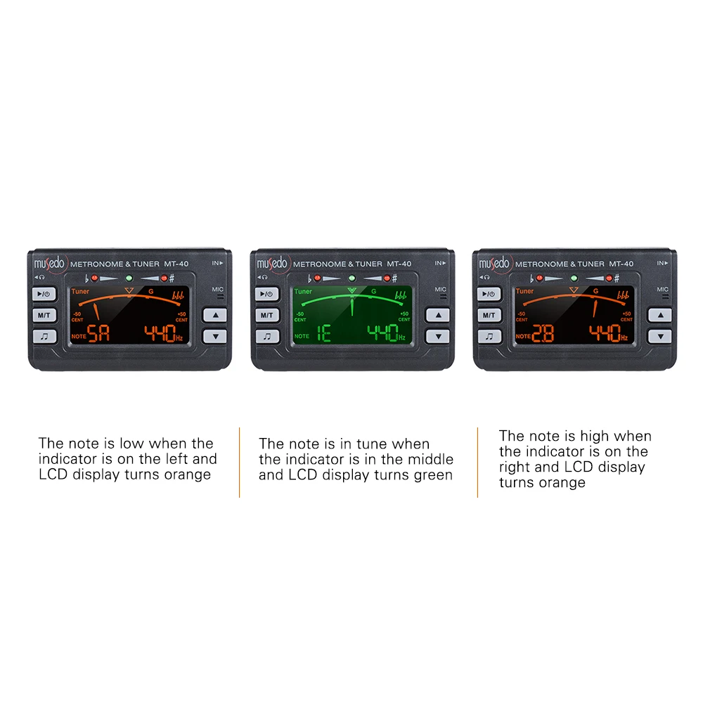 Acoustic Guitar Tuner 3-in-1 Metronome Tone Generator for Bass Violin Ukelele Chromatic Clear LCD Display | Спорт и развлечения