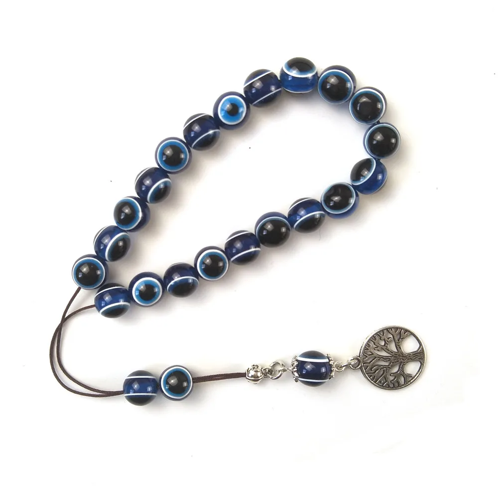 Бисер для молитв tasbih бисер 10 мм пластик Lucky Evil Eye ручная работа|Плетеные браслеты| |