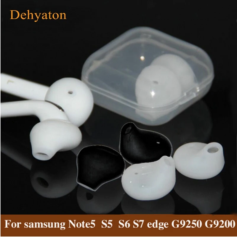 

Dehyaton 2pcs/lot Silicone Earphone Case Earpads Ear Caps For Samsung S6 S7 edge G9250 Gel Ear In-Ear Tips Eartips Ear Buds Cup