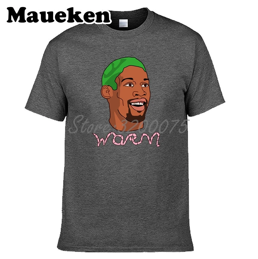 Мужские Legendes 91 Dennis Rodman The Worm Crewneck Футболка Одежда мужская футболка с круглым