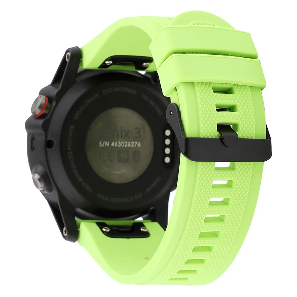 Quick Fit Силиконовый ремешок для часов 20 мм/22 мм/26 мм для Garmin Fenix 5X/5X Плюс/5S/5/3/3HR/Forerunner 935/Quatix 3/5 резиновый ремешок