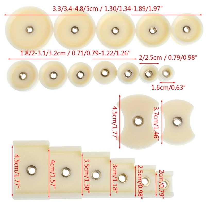 

New 20 Pcs Watch Back Press Fitting Dies Repair Kit Round Rectangular