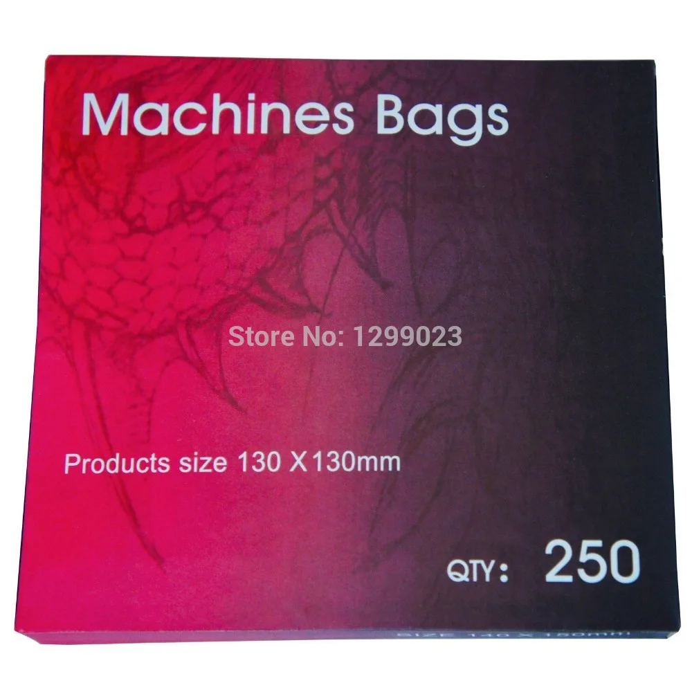 Высококачественная одноразовая сумка для тату-пистолета 250 шт. с крышкой синие