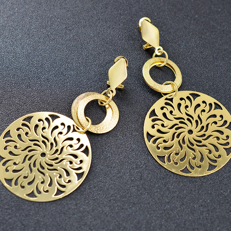 Солнечный ювелирные изделия Модные украшения 2021 Длинная цепочка ожерелье серьги