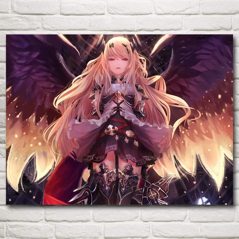 Forte Shingeki No Bahamut аниме для девочек игровые постеры и принты гостиной шелковые