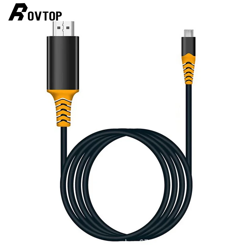 Rovtop USB 3 1 Type C к HDMI кабель адаптер 4K 30Hz 60Hz Тип Thunderbolt для MacBook Air iPad Pro | Компьютеры и