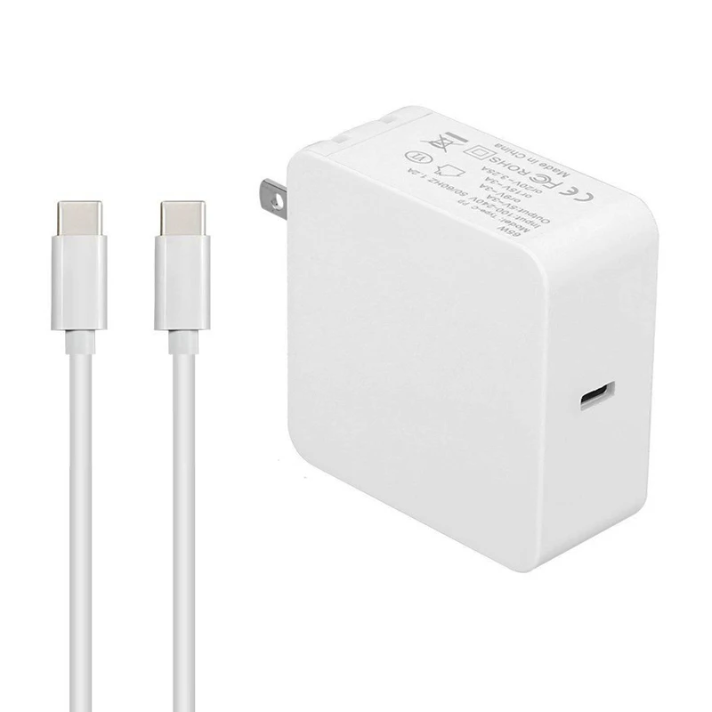Штепсельная вилка США 65 Вт 45 Тип USB C PD адаптер питания зарядное устройство для