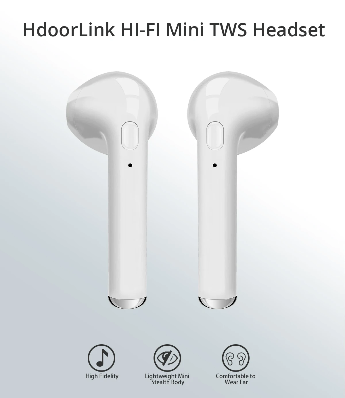 HdoorLink мини-вкладыши портативные Bluetooth наушники беспроводные наушники простые с микрофоном наушники Hands Free телефон наушник