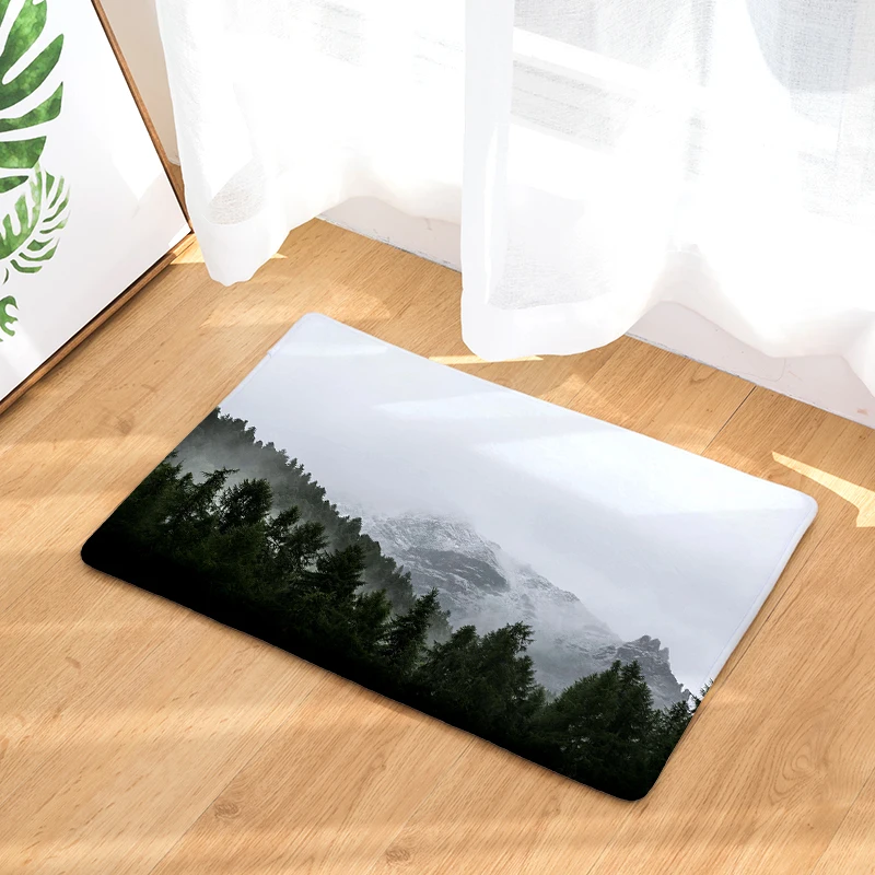 Скандинавский INS Стиль Печатный дверной коврик пейзаж мультяшный ковер