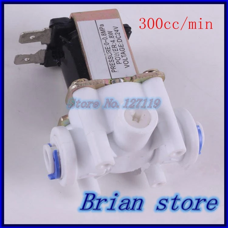 Нормально закрытый электромагнитный клапан из пластика POM 24 В для воды с