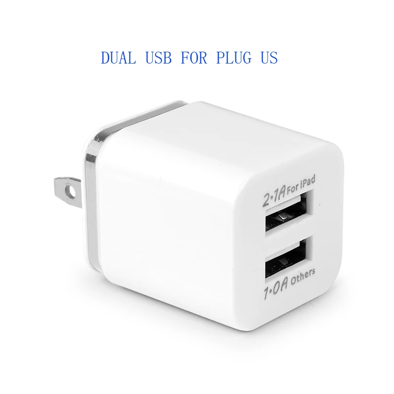 3.1A универсальное 2 порта USB зарядное устройство для мобильного телефона настенное зарядное устройство с вилкой США/ЕС адаптер для путешествий для iPhone samsung iPad для Xiaomi - Тип штекера: plug us silver