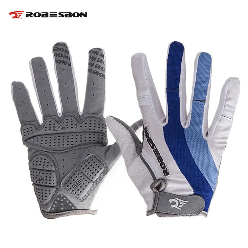 ROBESBON мужские теплые MTB Bicicletas Ciclismo Guantes полный палец велосипед на открытом воздухе Спорт Luvas зима осень велосипедные перчатки