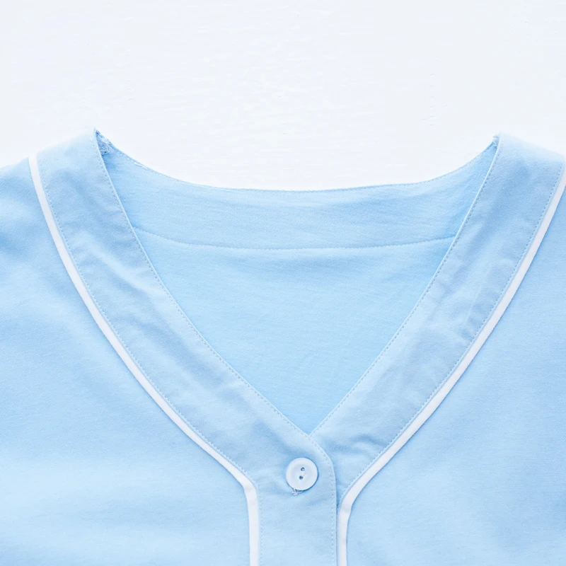 Women's Vest Sleepwear Pure 100% Summer Short-sleeve Cotton Outerwear Female Fashion Lounge Pyjamas Women Set | Женская одежда