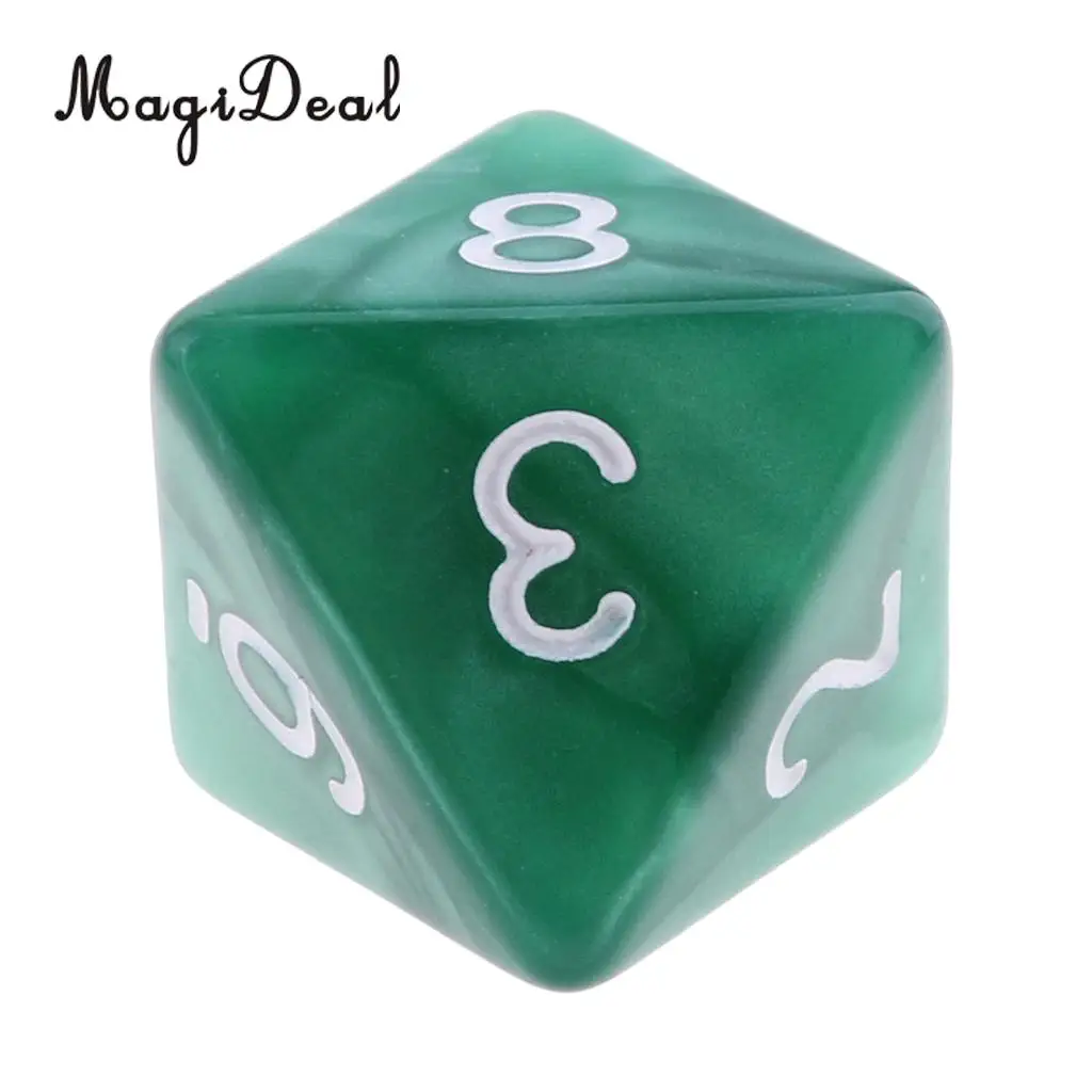 MagiDeal Фирменная новинка 10 шт. 8 кубика D8 многогранные кубики для Подземелья и