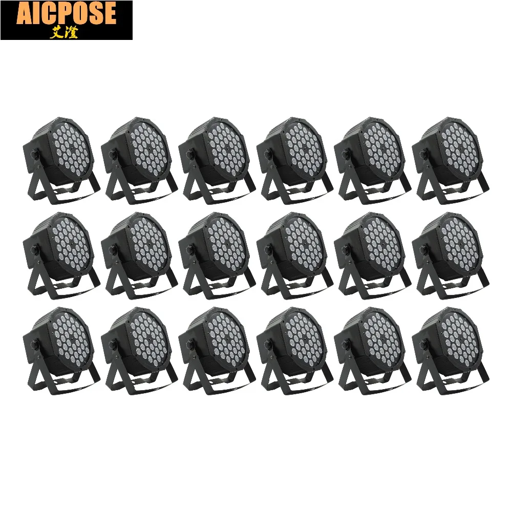18 шт./лот светодиодный светильник Par 36x3 Вт 36 RGB Светильник с 3/6 каналами DMX512 Master Slave