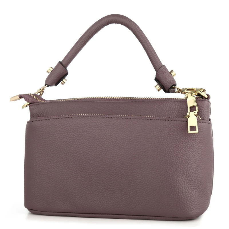 Женская маленькая сумка через плечо из натуральной кожи Модный повседневный