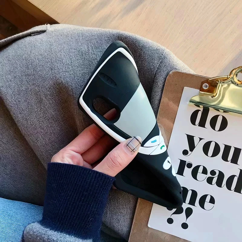 3D мультфильм Винтаж старый мобильный телефон Мягкая силиконовая задняя крышка