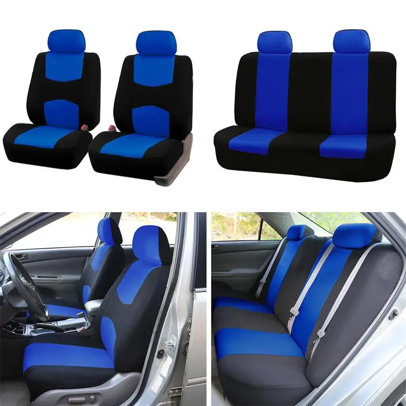 Car Seat Covers Set Universal for Toyota Auris Avensis Aygo CHR Corolla Harrier Prius 30 RAV4 Alphard Camry 40 Fj Cruiser | Автомобили и