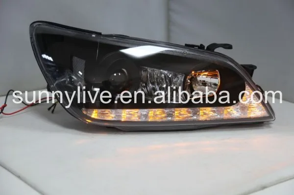 Для Lexus IS200 Toyota Altezza светодиодный головной фонарь с линзой проектора 2001-2005 Jy черный корпус