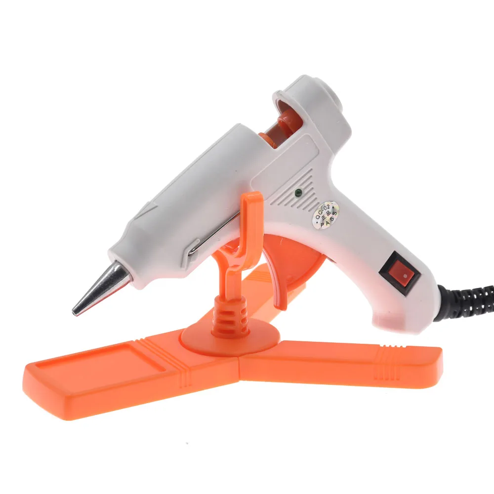 1set glue gun Универсальный 30 Вт термоплавкий клеевой пистолет DIY деревянная модель бытовой промышленный инструмент для ремонта с подставкой Электрический клей-карандаш нагреватель - Цвет: 1set glue gun