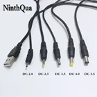 Кабель питания NinthQua, 1 шт., USB порт 2,0*0,6 мм 2,5*0,7 мм 3,5*1,35 мм 4,0*1,7 мм 5,5*2,1 мм 5 В DC