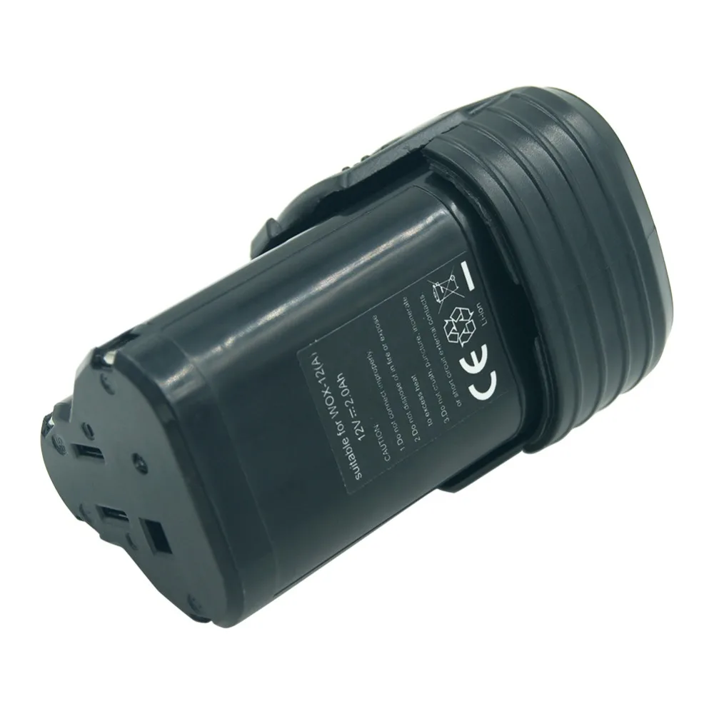 Литий-ионный аккумулятор для дрелей Worx WA3503 WA3509 WX125 WX2837 WU288 WX540 WX677 WX1257 12 В 2000 мАч |