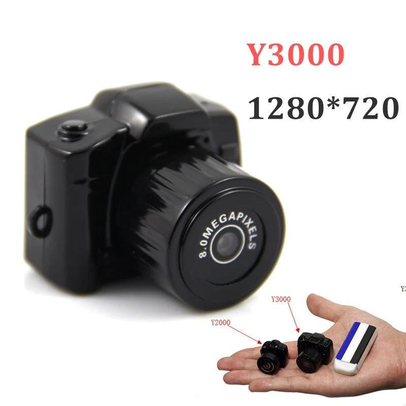 Новый Y3000 мини Камера DV HD 720 P Мини видеокамера на палец видеокамеры черный|mini camera