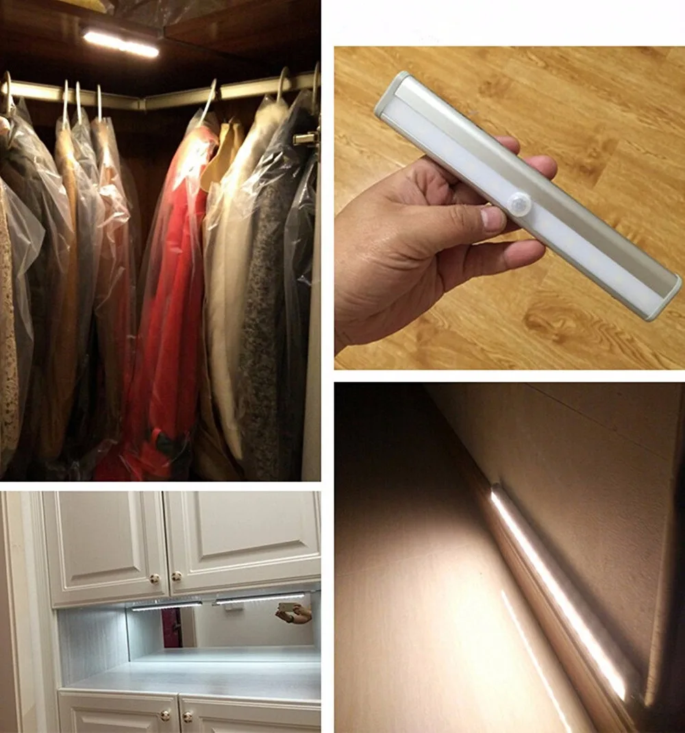 Светодиодный ночник SOL с датчиком движения 10 светодиодный беспроводной