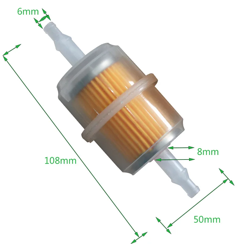 1 шт. Универсальный бензиновый топливный масляный фильтр для скутера мотоцикла