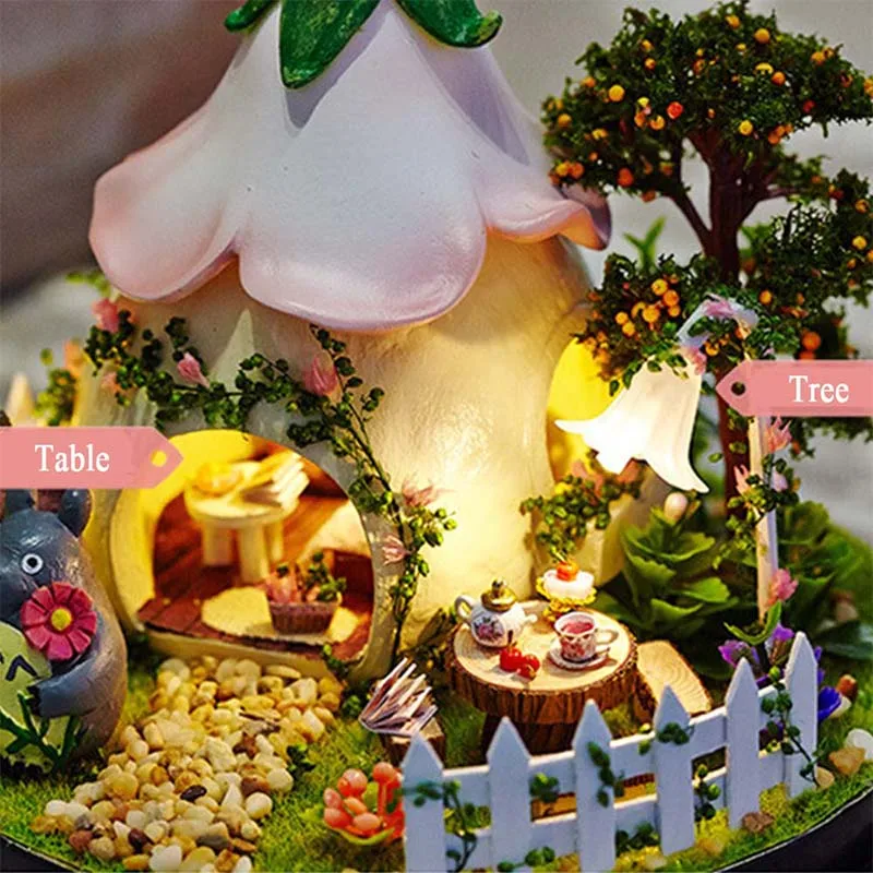 Миниатюрные DIY кукольные домики 3D деревянные ручной работы Полимерная модель