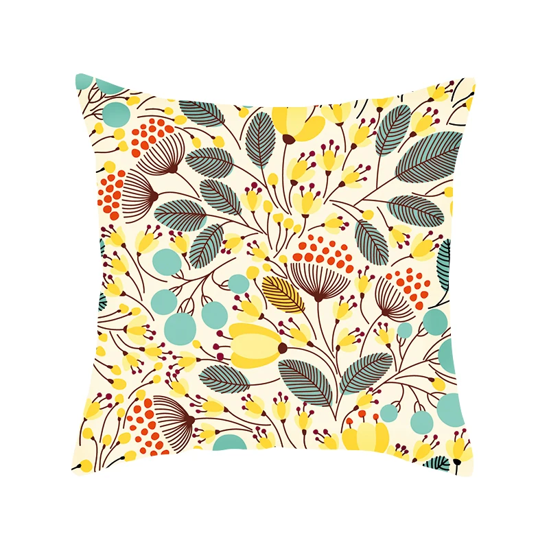 GN. Папайи скотоводства с цветочным принтом Подушка Чехол Крышка тропические