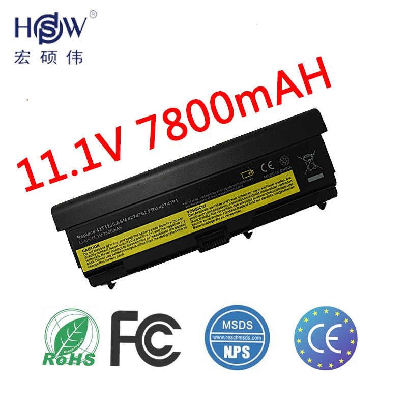 HSW 9 батарея для Lenovo ThinkPad Edge E40 E50 L410 L412 L420 L421 L510 L512 L520 SL410 SL510 T410 T420 T510 T520 W510 W520|battery for